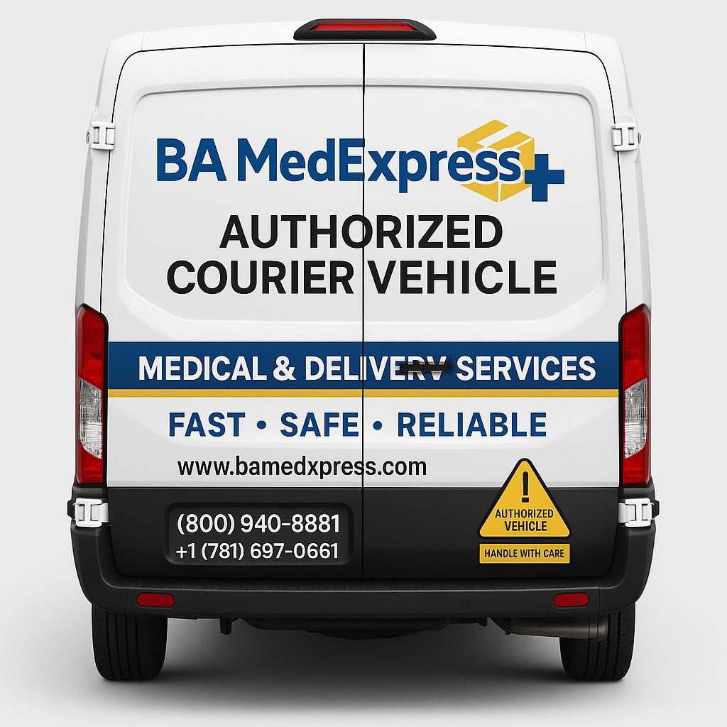 Trusted Boston medical courier — BA MedExpress provides secure specimen, pharmacy, and medical supply delivery services across Massachusetts.